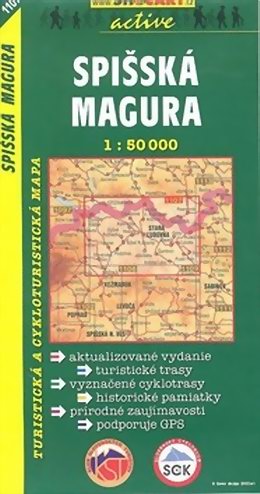 Spišská Magura - Turistická mapa 1:50 000 SC1107
