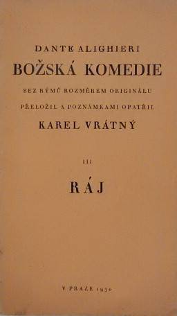 Božská komedie III. Ráj